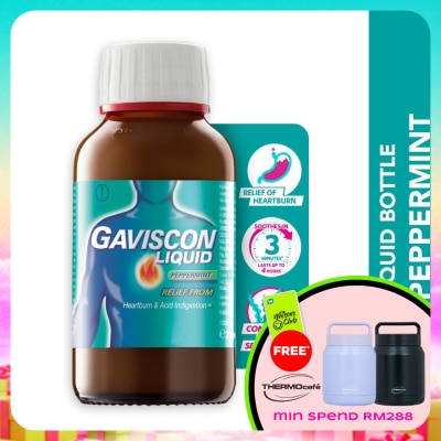 GAVISCON - Heartburn & Indigestion Relief Peppermint Bottle 200ml