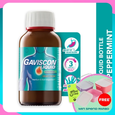 GAVISCON Heartburn & Indigestion Relief Peppermint Bottle 200ml