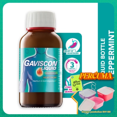 GAVISCON - Heartburn & Indigestion Relief Peppermint Bottle 200ml