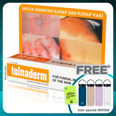 TOLNADERM TOLNADERM CREAM 15G (*MAL Item)