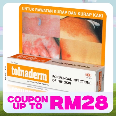 TOLNADERM TOLNADERM CREAM 15G (*MAL Item)