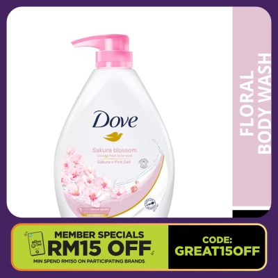 DOVE Sakura Blossom Body Wash 1L
