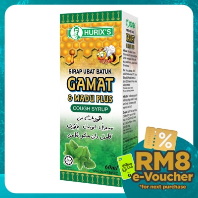 HURIX'S Gamat & Madu Plus Cough Syrup 60ml