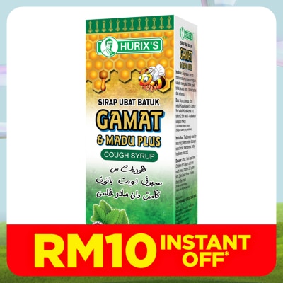 HURIX'S Gamat & Madu Plus Cough Syrup 60ml