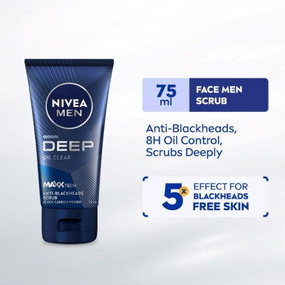 NIVEA FOR MEN DEEP Anti Blackheads Scrub 75g image