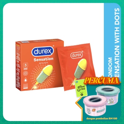 DUREX Condom Sensation Dots 3s