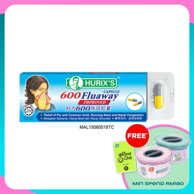 HURIX'S 600 Fluaway Capsule Improved 6's