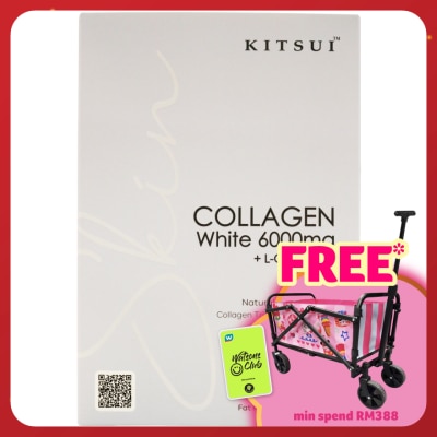 KITSUI Collagen White 6000mg + L-Glutamine 15gX15s