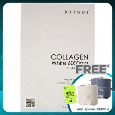 KITSUI Collagen White 6000mg + L-Glutamine 15gX15s