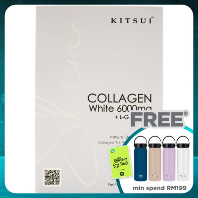 KITSUI Collagen White 6000mg + L-Glutamine 15gX15s