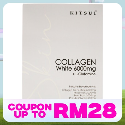 KITSUI Collagen White 6000mg + L-Glutamine 15gX15s