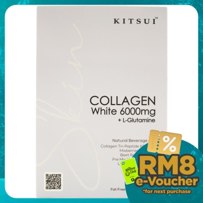 KITSUI Collagen White 6000mg + L-Glutamine 15gX15s