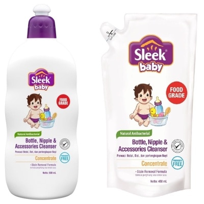 SLEEK BABY Bottle, Nipple & Accessories Cleanser Value Pack