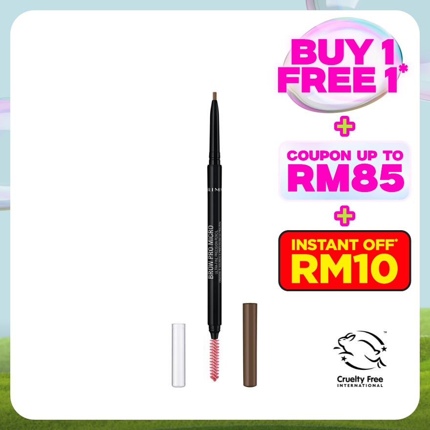 RIMMEL BROW PRO MICRODEFINER PENCIL MEDIUM BROWN