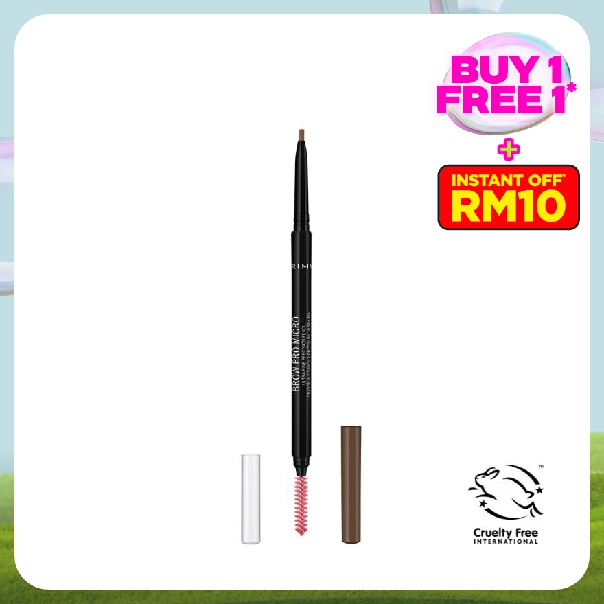 RIMMEL BROW PRO MICRODEFINER PENCIL MEDIUM BROWN