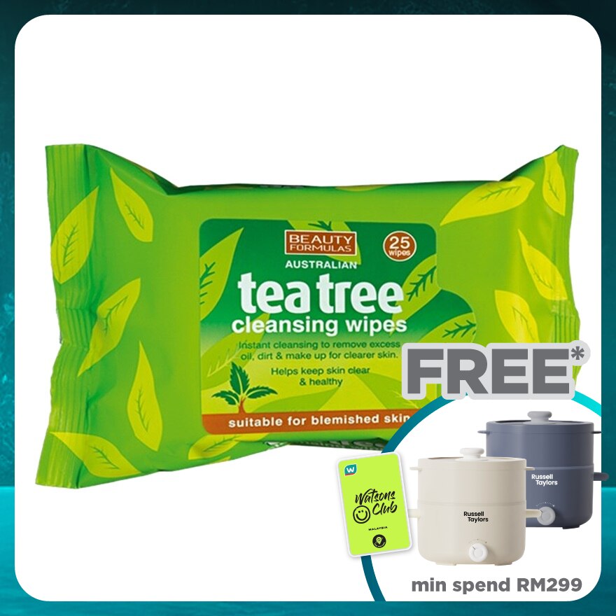 Tea Tree Cleansing Wipes 25s