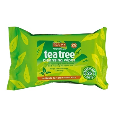 BEAUTY FORMULAS - Tea Tree Cleansing Wipes 25s image
