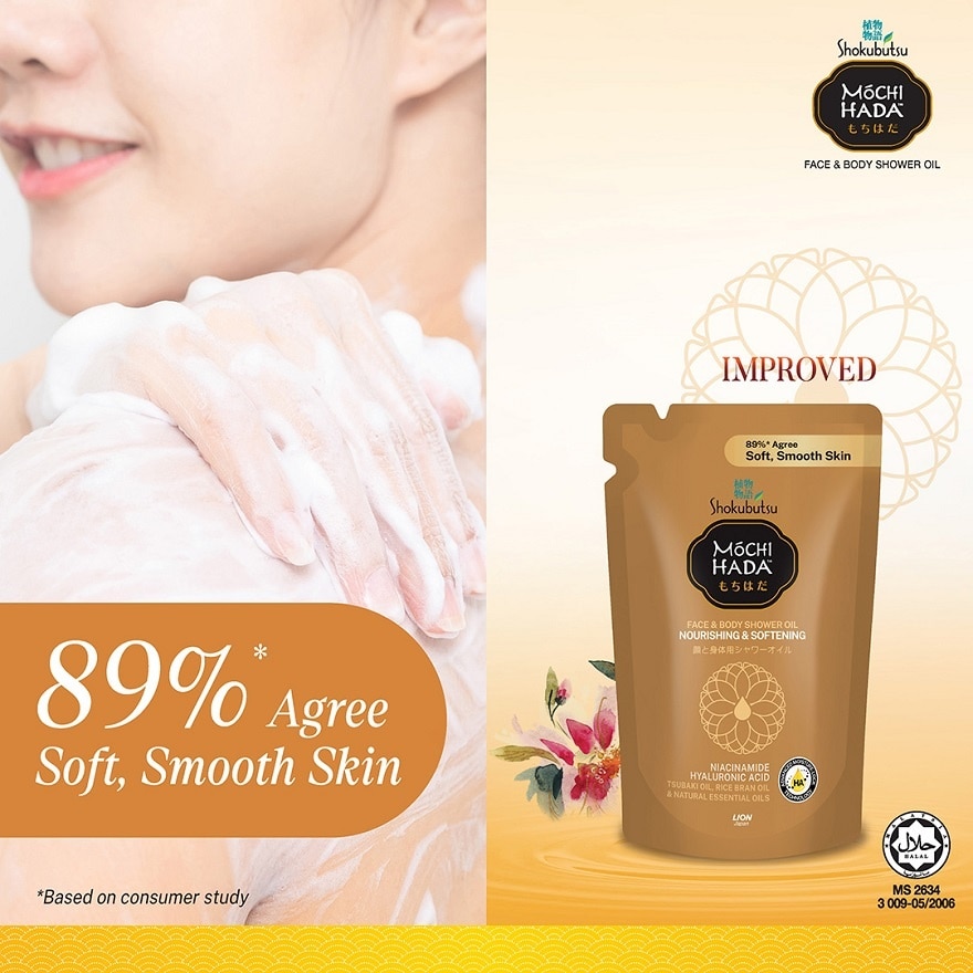 Nourishing & Softening Body Shower Oil Refill 450ml