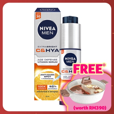 NIVEA FOR MEN Extra Bright C&HYA Age Defense Vitamin Serum 45ml