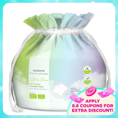 WATSONS - Soft Facial Cleansing Towel 80s