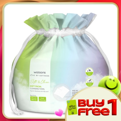 WATSONS - Soft Facial Cleansing Towel 80s