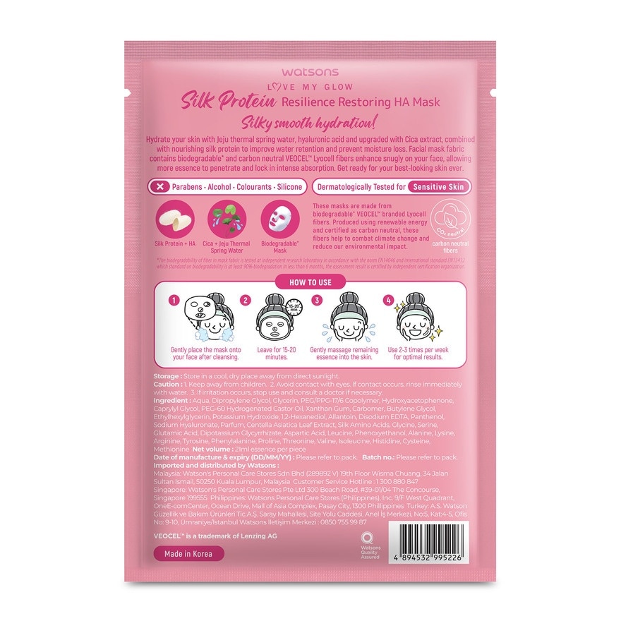 Silk Protein Resilient HA Mask 1s
