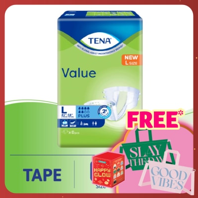 TENA Value Adult Diaper L 8pcs