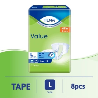 TENA Value Adult Diaper L 8pcs