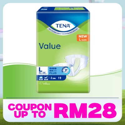 TENA Value Adult Diaper L 8pcs