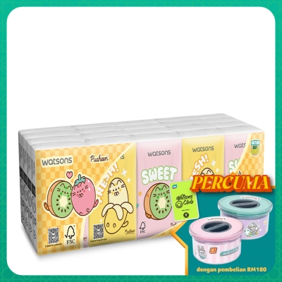 WATSONS Pusheen the Cat Mini Hankies 3PlyX10SX20