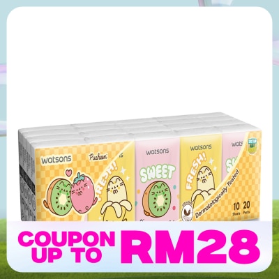 WATSONS Pusheen the Cat Mini Hankies 3PlyX10SX20
