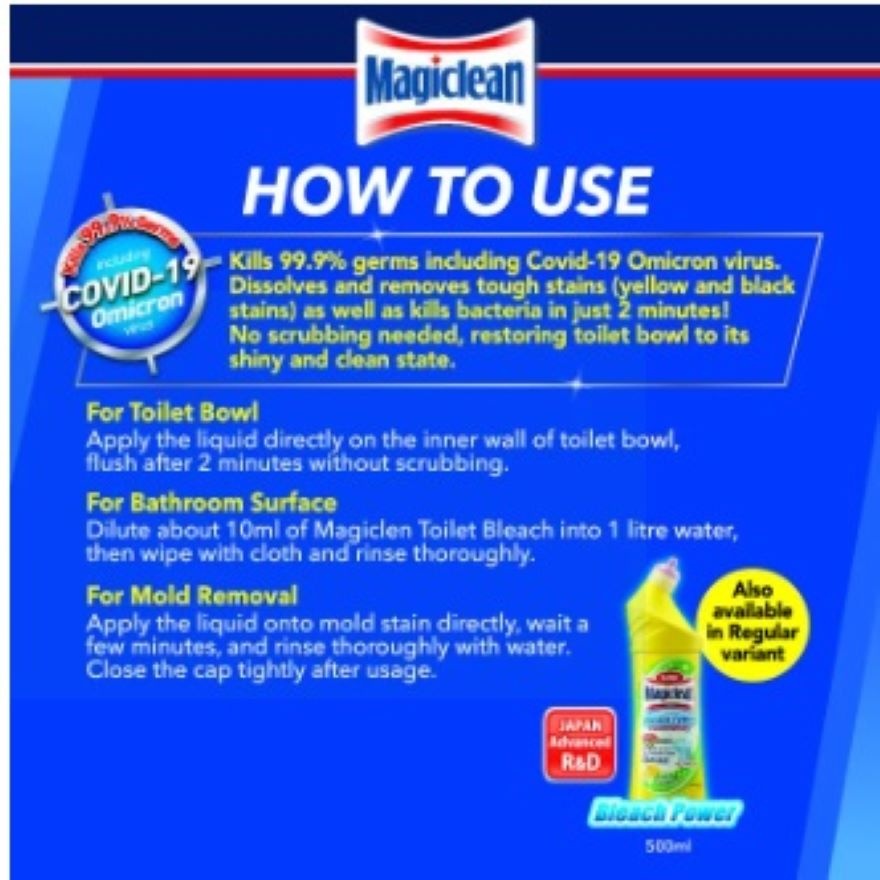 Toilet Bleach Lemon 500ml image