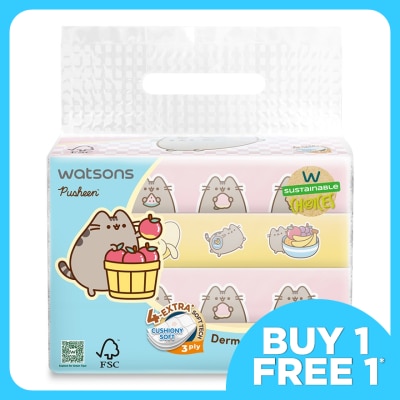 WATSONS Pusheen the Cat Travel Tissues 3PlyX50SX4