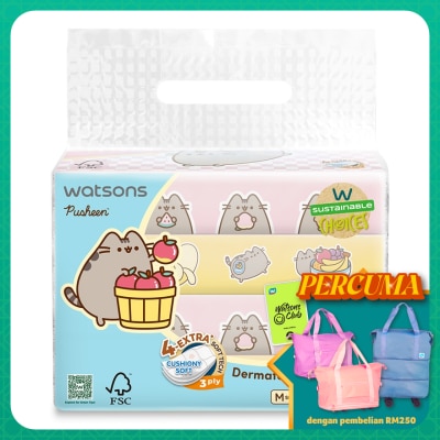 WATSONS Pusheen the Cat Travel Tissues 3PlyX50SX4