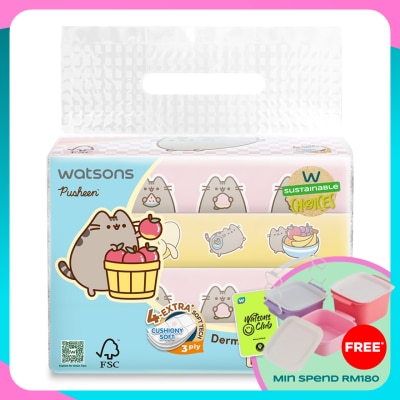 WATSONS Pusheen the Cat Travel Tissues 3PlyX50SX4