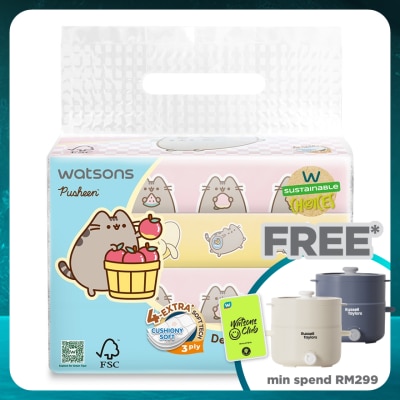WATSONS Pusheen the Cat Travel Tissues 3PlyX50SX4