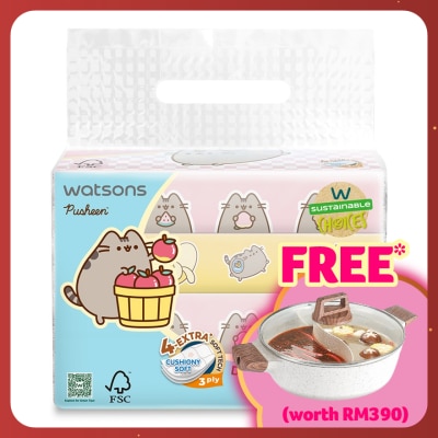 WATSONS Pusheen the Cat Travel Tissues 3PlyX50SX4