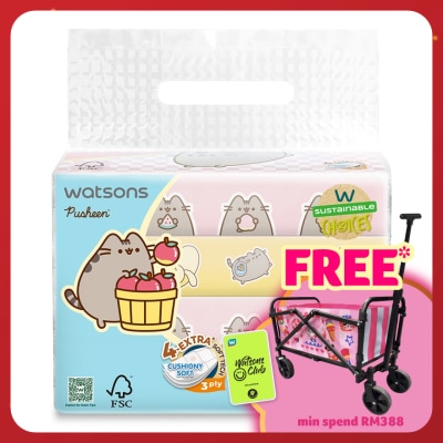 WATSONS Pusheen the Cat Travel Tissues 3PlyX50SX4