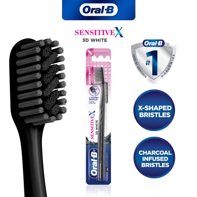 ORAL-B - SensitiveX Charcoal Toothbrush 1s image