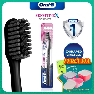 ORAL-B - SensitiveX Charcoal Toothbrush 1s