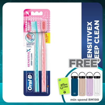 ORAL-B SensitiveX Deep Clean Toothbrush 2s