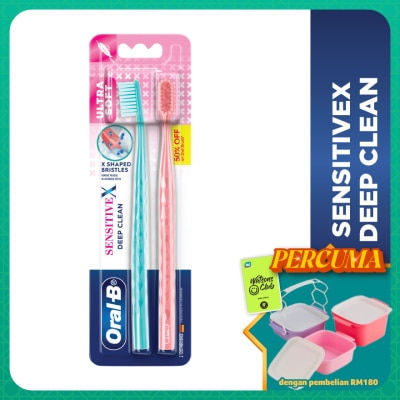 ORAL-B - SensitiveX Deep Clean Toothbrush 2s