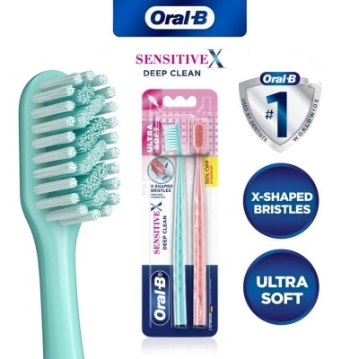 ORAL-B SensitiveX Deep Clean Toothbrush 2s