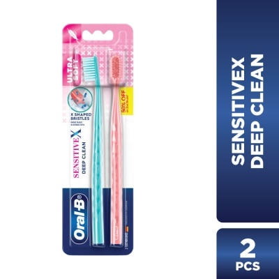 ORAL-B SensitiveX Deep Clean Toothbrush 2s