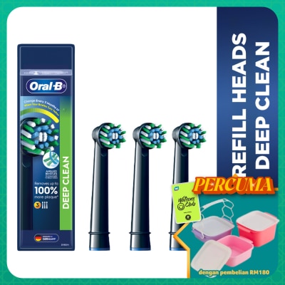 ORAL-B - Deep Clean Black Brush Heads Refill 3s