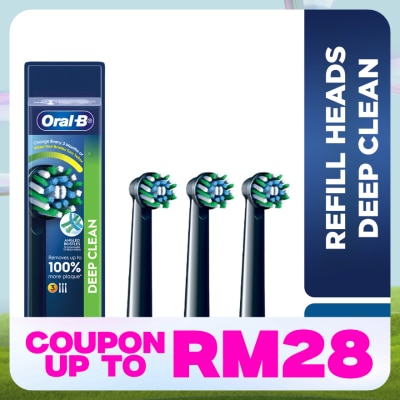 ORAL-B Deep Clean Black Brush Heads Refill 3s