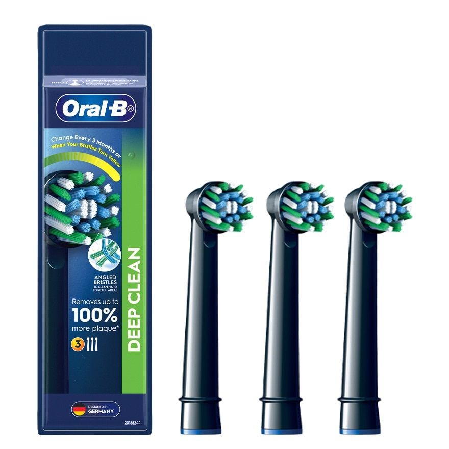 Deep Clean Black Brush Heads Refill 3s