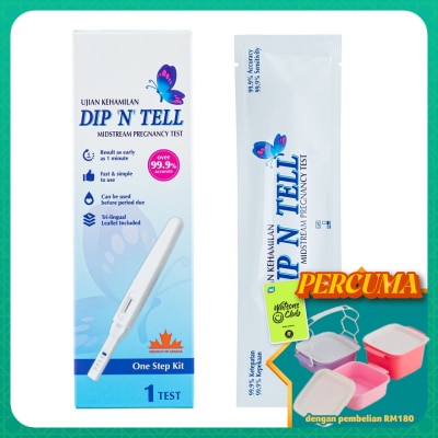 DIP N TELL - Midstream Pregnancy Test 1pc
