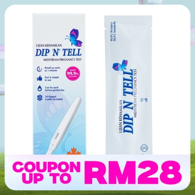 DIP N TELL Midstream Pregnancy Test 1pc