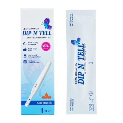 DIP N TELL Midstream Pregnancy Test 1pc